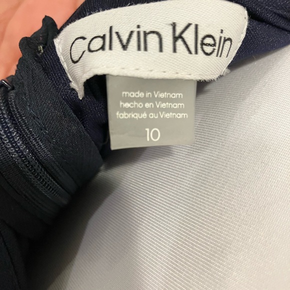 Calvin Klein Black Dress with Red Floral Design - Picture 6 of 10